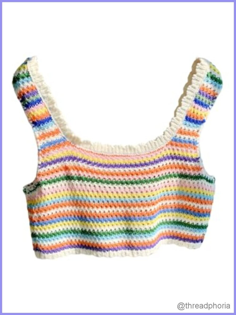 Crochet Sweater Tank Sleeveless Knit Crop Top Bohemian Summer Vest